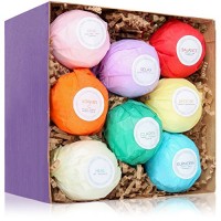 2017 Hot Sell ! organic 8 BATH BOMB FIZZY GIFT SET LOT (4.5oz) Assorted Scent & Color Luxurious