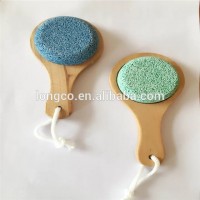 Natural Pumice Stone Foot Care Scrub Dead Hard Skin Remover Pedicure with Handle LC0615-8